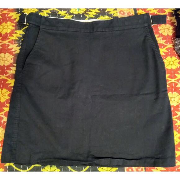 Vintage Emporio Armani Italy Mini Skirt Runway/Y2K Utility Navy – Model ZM7214 - Picture 2 of 11